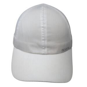 Apana Strapback Baseball Cap White One Size Adjustable Lightweight 6 Panel